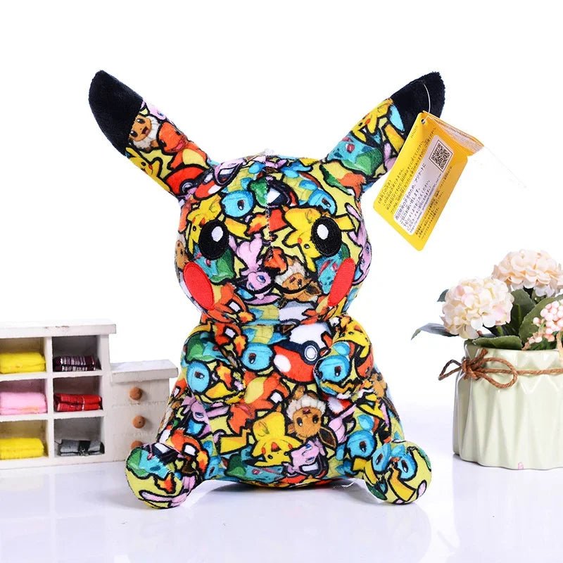 Pokémon Graffiti Pikachu Plush Doll Stuffed Toy
