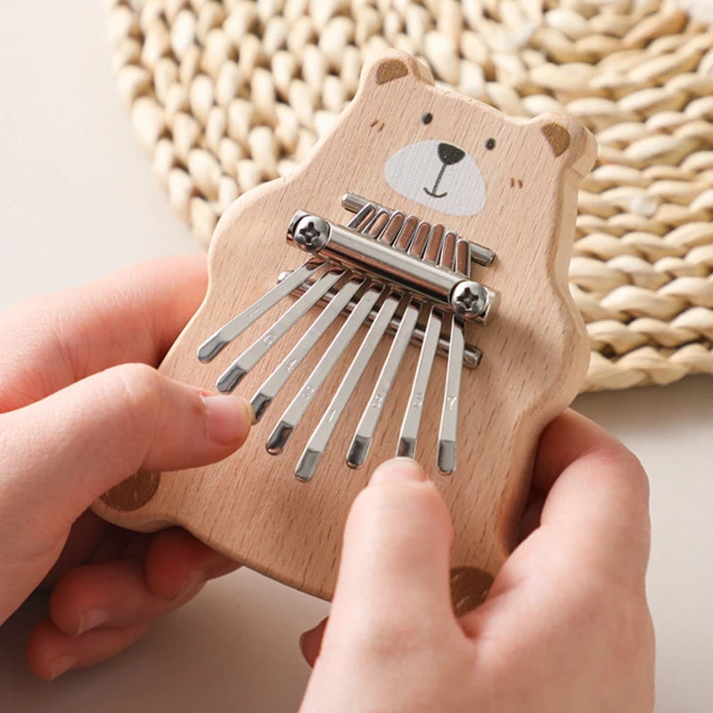 8Key Mini Kalimba Exquisite Finger Piano Baby Montessori Toys