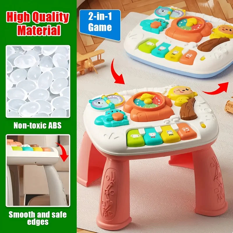 Baby Musical Activity Table Learning Toy with Lights Sounds