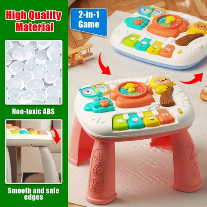 Baby Musical Activity Table Learning Toy with Lights Sounds