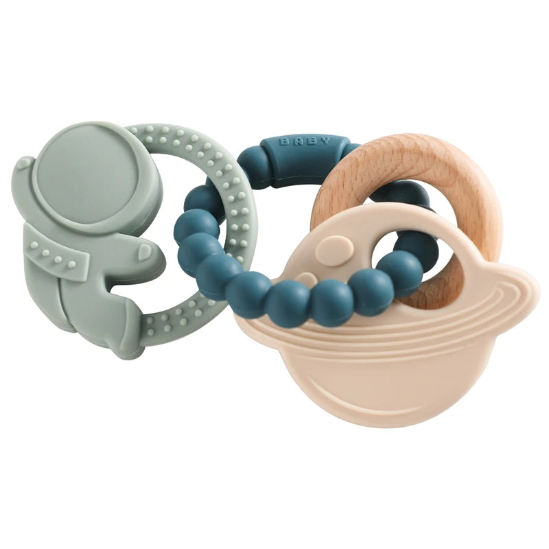 Silicone Planet Teether Ring Baby Sensory Toy