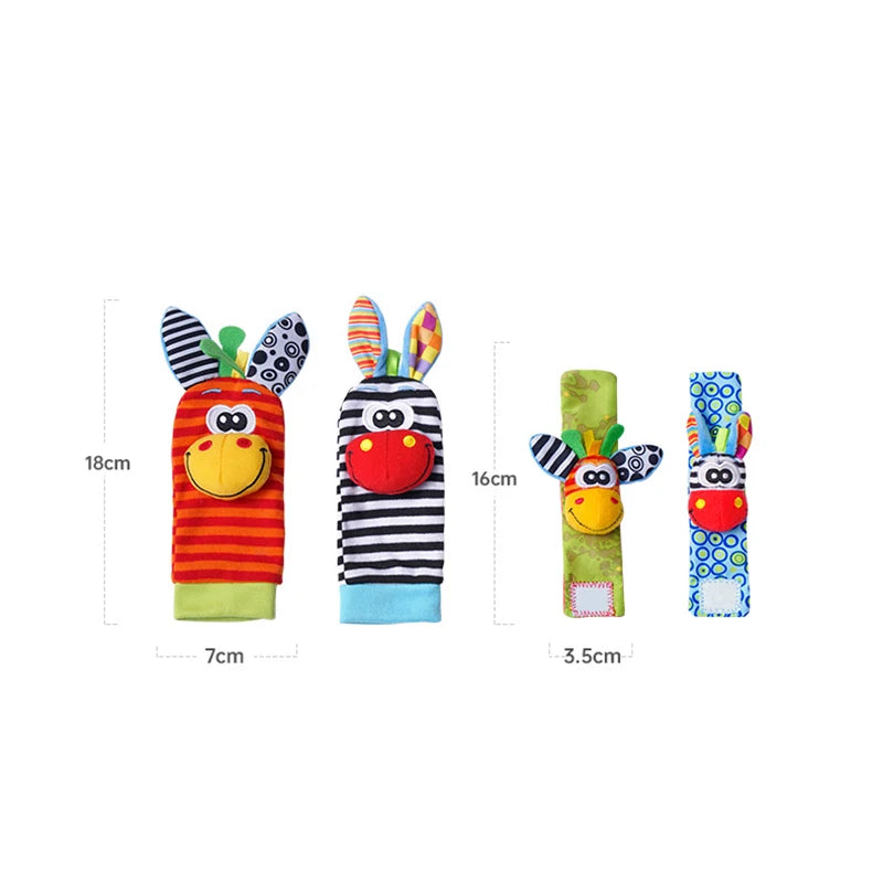 Baby Wrist Rattle and Foot Finder Socks Set
