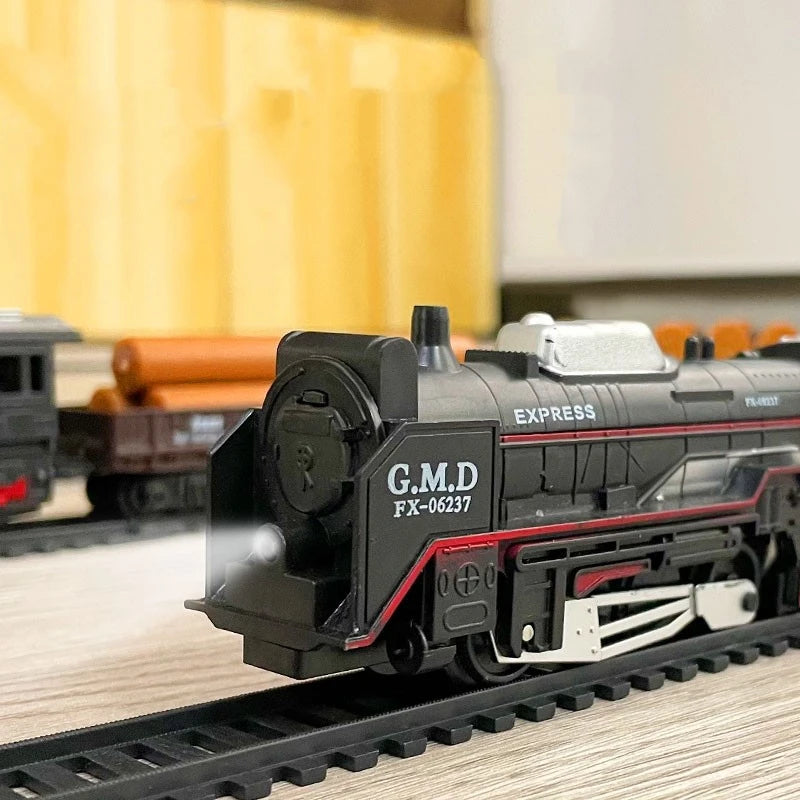 Classical Railway Freight Train Toy Electric Christmas Train