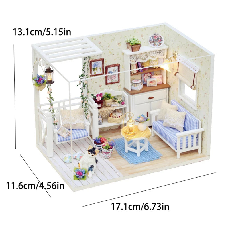 Kitten Mini Doll House 3D Puzzle Building Kit