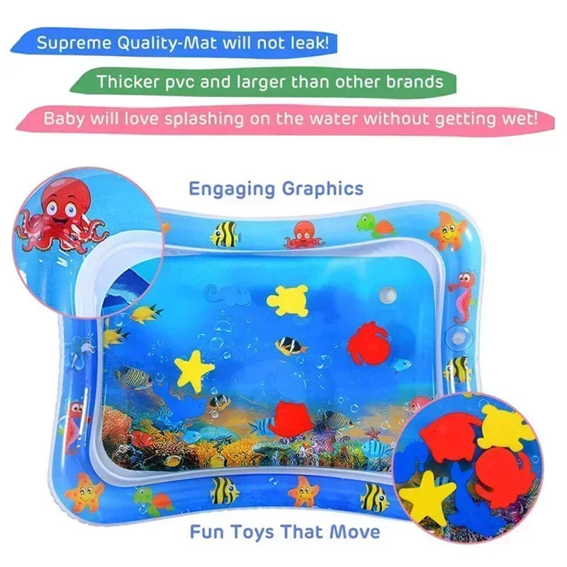 Baby Inflatable Water Play Mat Tummy Time Toy