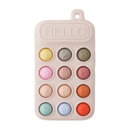 Baby Silicone Phone Teether Toy with Buttons