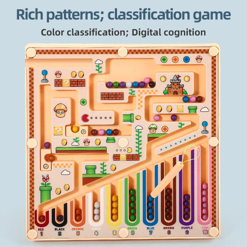 Magnetic Maze Puzzle Educational Logic Learning Toy