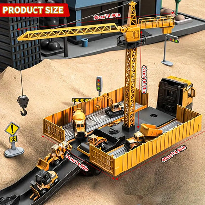 Alloy Construction Vehicle Set STEM Toy for Kids
