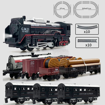 Classical Railway Freight Train Toy Electric Christmas Train