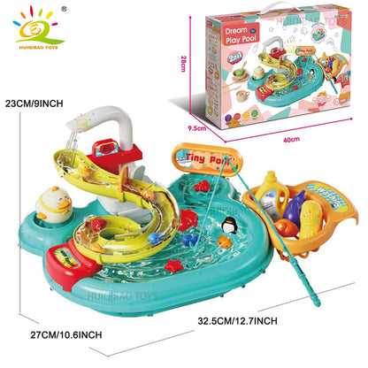 Sink Toys Electric Dishwasher Playing Toy With Running