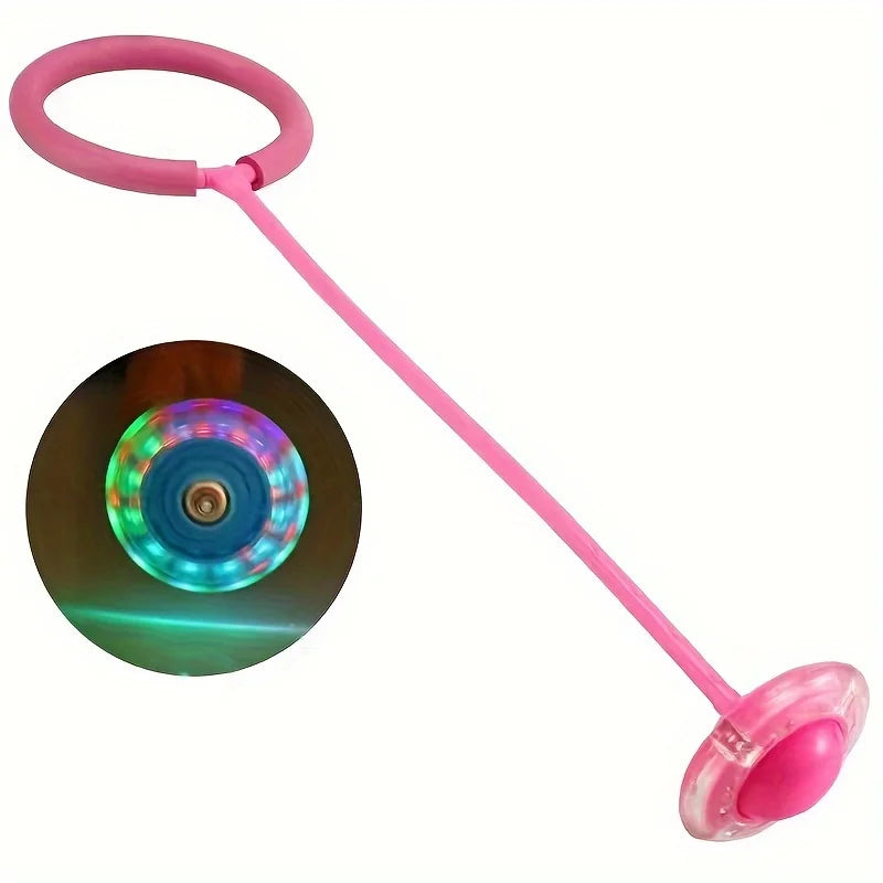 1Pc Children Flashing Jump Ring Sports Bouncing Ball Foldable