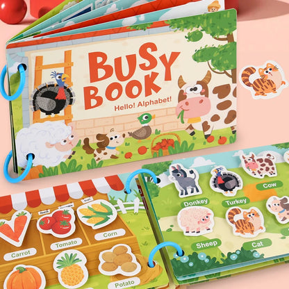 Montessori Baby Busy Book Early Learning Toy