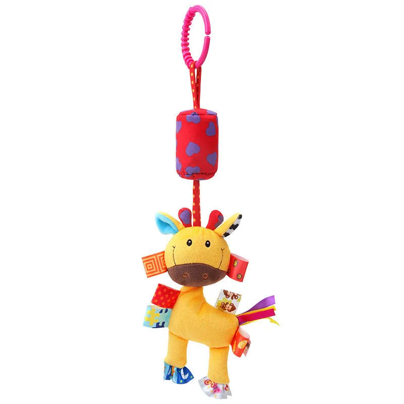 Baby Hanging Plush Rattle Sensory Stroller Toy