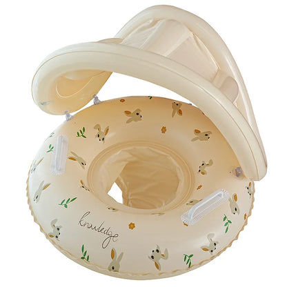 Baby Inflatable Swim Ring with Sunshade Float