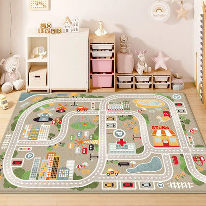 Children Traffic Road Play Living Room Carpet Decoration Home