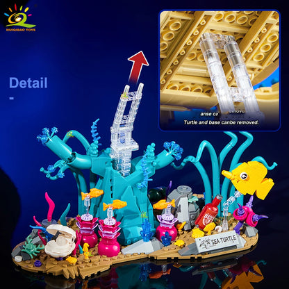 Sea Turtle FIsh Model Building Block Animal Series Brick Construction
