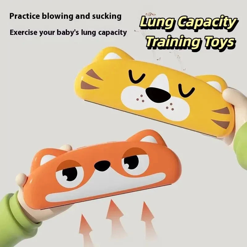 Kids Cartoon Harmonica Fox Bear Music Toy