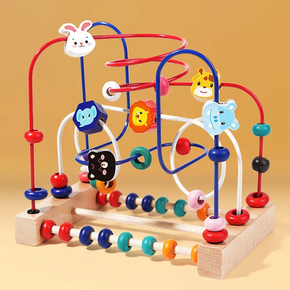 Wooden Bead Maze Educational Counting Learning Toy