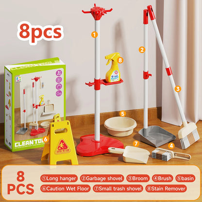 Kids Cleaning Toy Set Pretend Play Montessori Kit