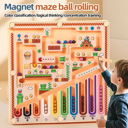 Magnetic Maze Puzzle Educational Logic Learning Toy