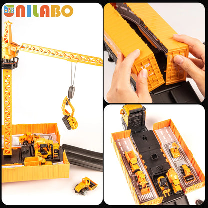 Alloy Construction Vehicle Set STEM Toy for Kids