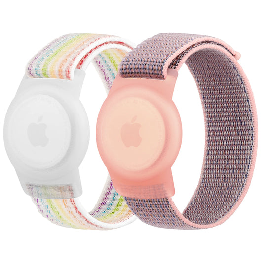 2Pcs/lot Nylon Strap For Apple AirTags Kids Wristband