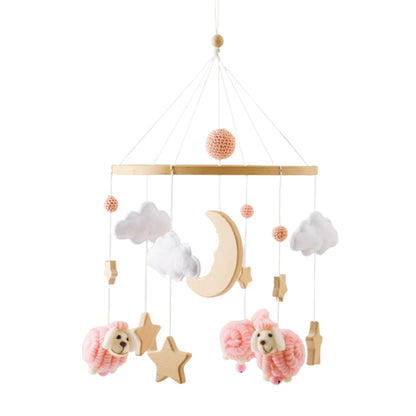 Baby Wooden Crib Mobile Music Bell Hanging Toy