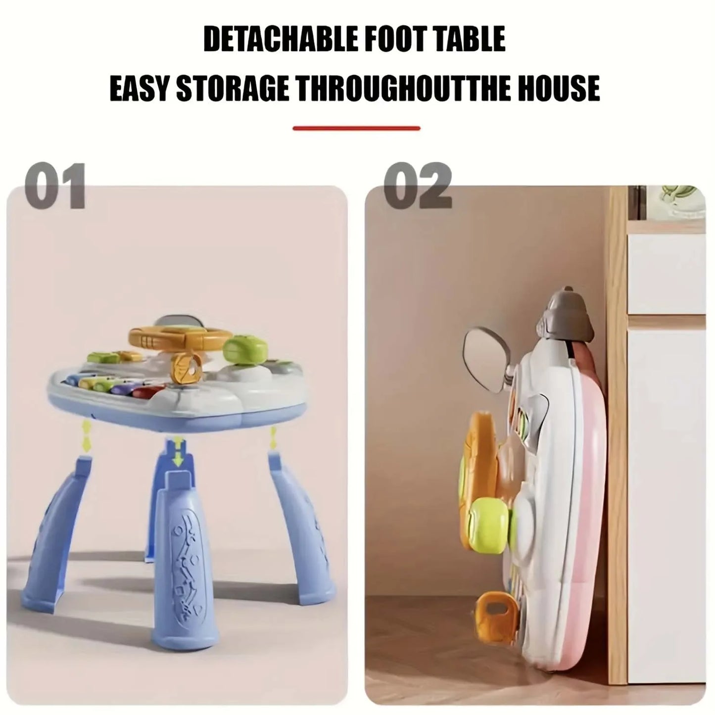 Baby Musical Activity Table Learning Toy with Lights Sounds