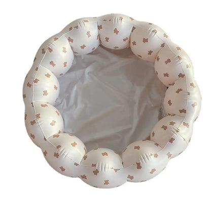 Foldable Bear Inflatable Swimming Pool Petal Shape PVC