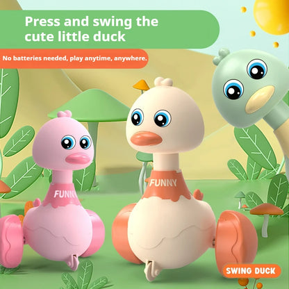 Baby Cartoon Duck Inertia Pull Back Toy Cars
