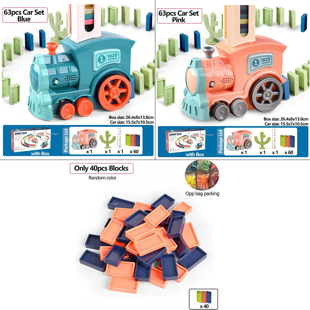 Domino Train Automatic Laying Educational Toy Set