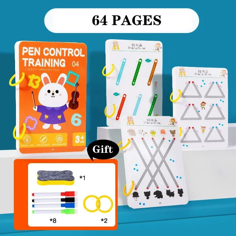 Reusable Magic Tracing Workbook Writing Practice Toy