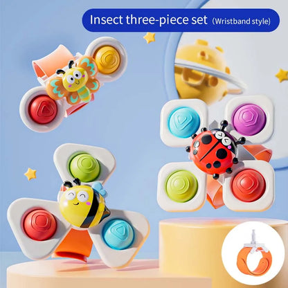 Suction Cup Spinning Top Cartoon Animal Spinner Toys
