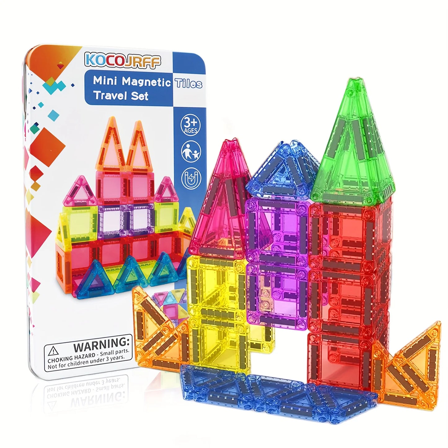 Mini Magnetic Building Tiles Portable Storage Toy