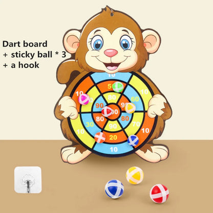 Montessori Animal Dart Board Sticky Ball Toy