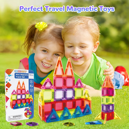 Mini Magnetic Building Tiles Portable Storage Toy