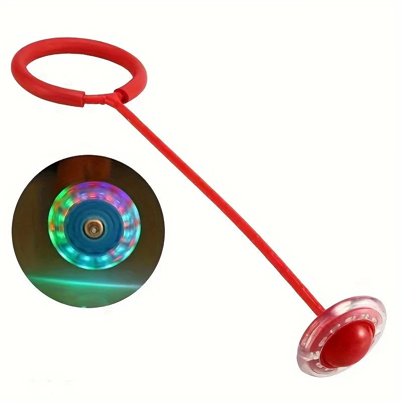 1Pc Children Flashing Jump Ring Sports Bouncing Ball Foldable
