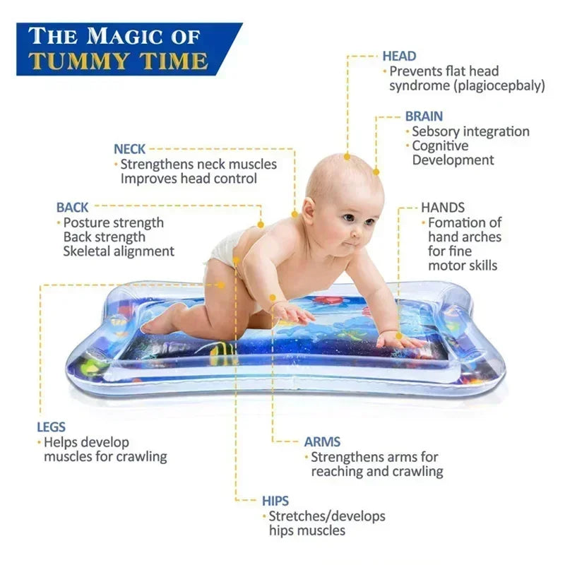 Baby Inflatable Water Play Mat Tummy Time Toy