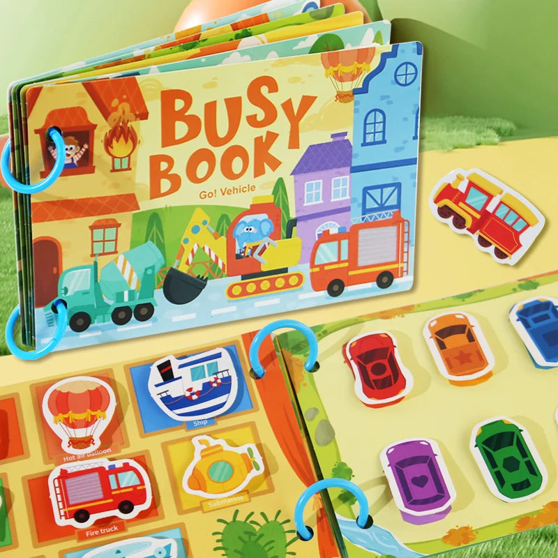 Montessori Baby Busy Book Early Learning Toy