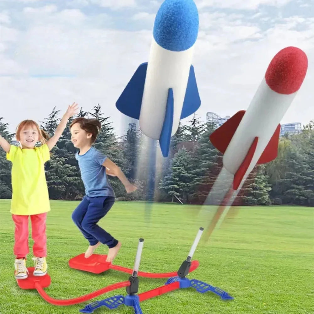 Kids Rocket Foot Pump Air Launcher Outdoor Toy