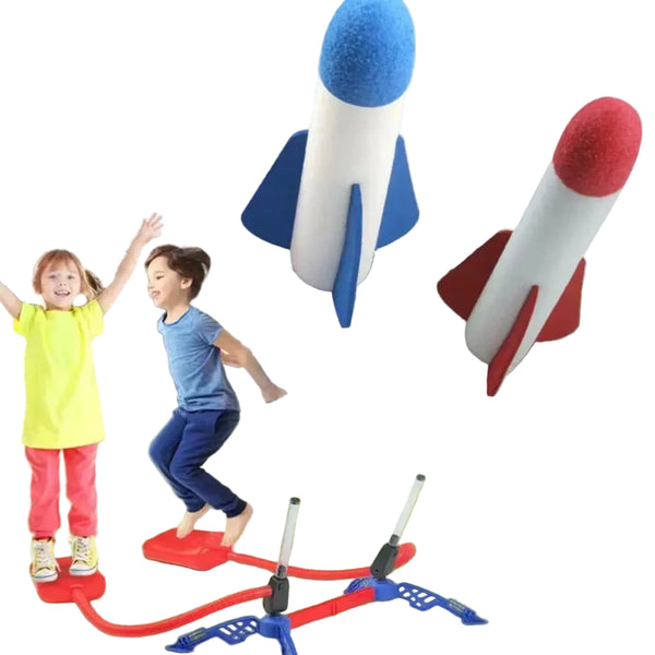 Kids Rocket Foot Pump Air Launcher Outdoor Toy