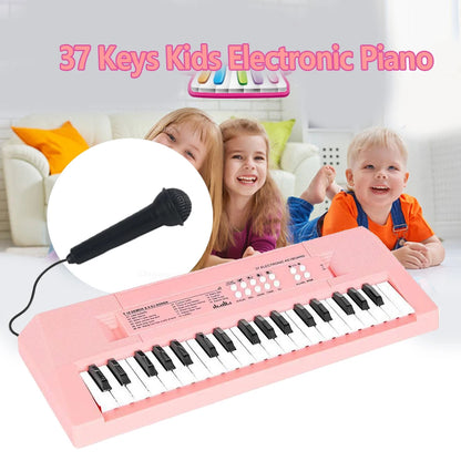 37 Keys Kids Electronic Piano Organ keyboard with Microphone