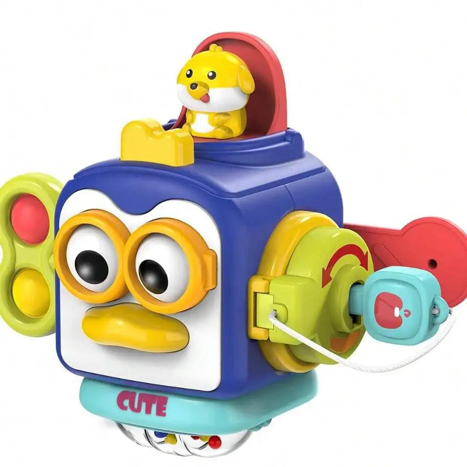 Baby Busy Board Cube Montessori Sensory Toys for Toddler