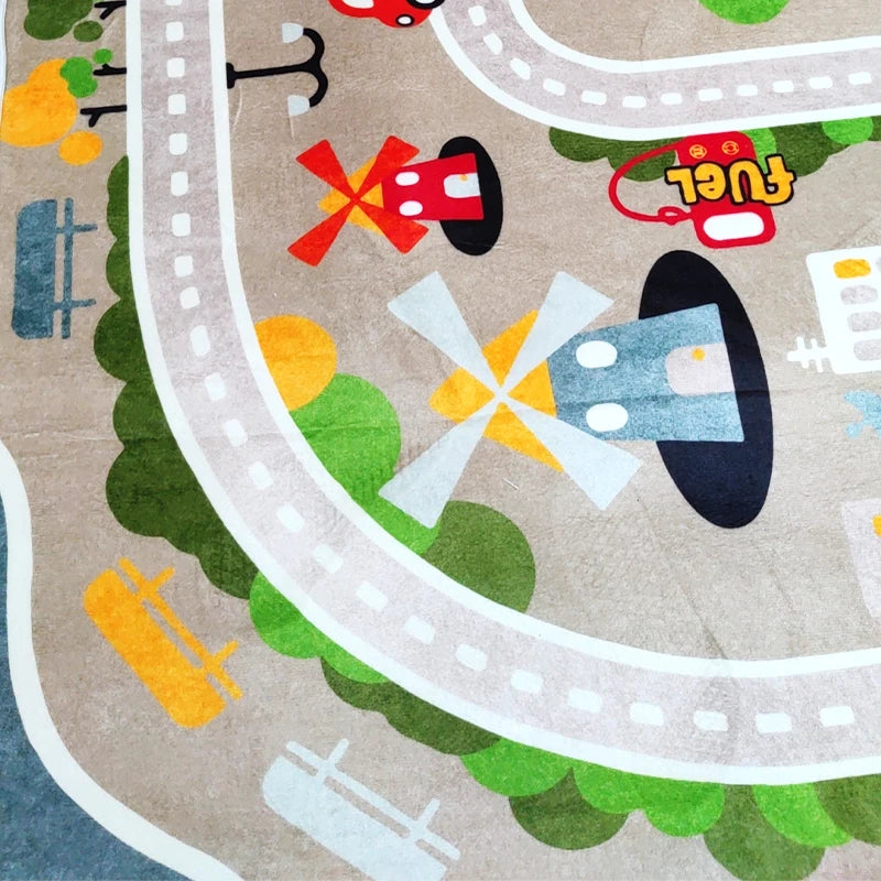 Children Traffic Road Play Living Room Carpet Decoration Home
