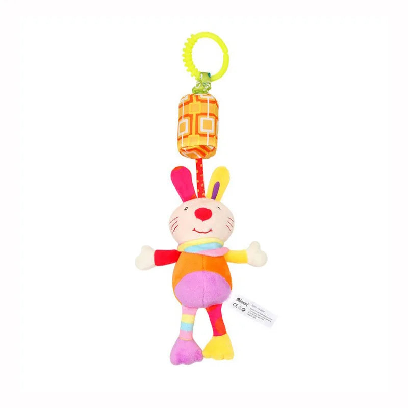 Baby Hanging Plush Rattle Sensory Stroller Toy