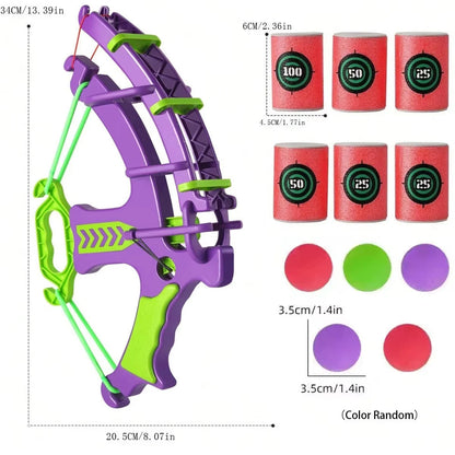 Slingshot Sticky Ball Dartboard Outdoor Game Toy