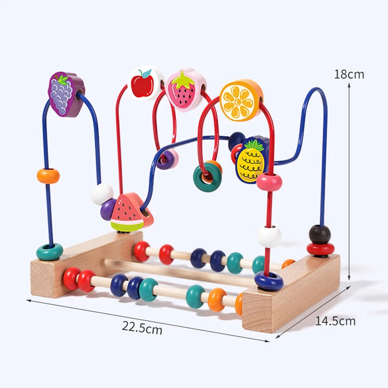 Wooden Bead Maze Educational Counting Learning Toy