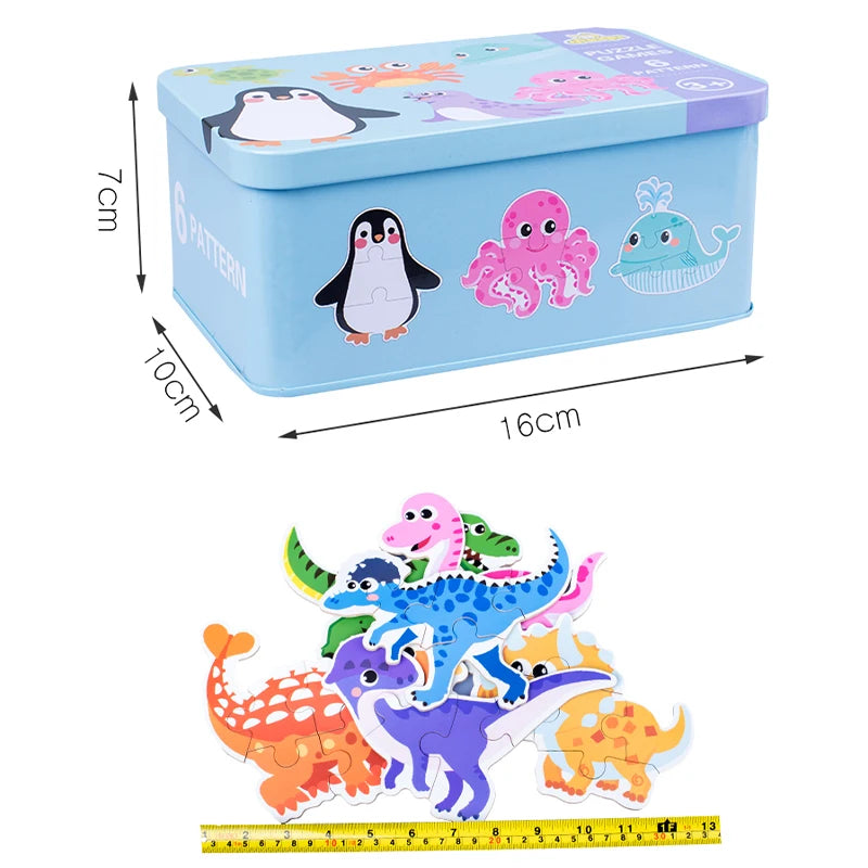 Montessori Wooden 3D Puzzle Toys for Toddlers