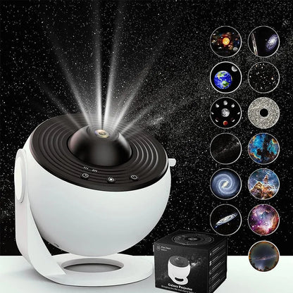 13 in 1 Star Projector, Night Light Galaxy Projector Starry Sky Projector 360° Rotate Planetarium Lamp For Kids Bedroom Deco