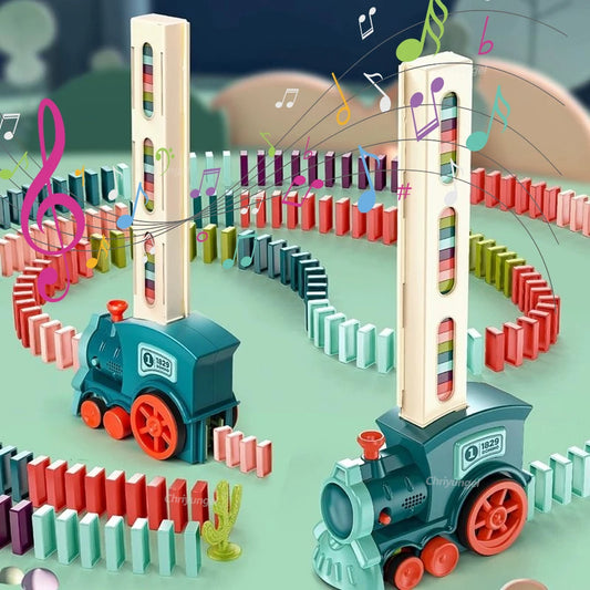 Domino Train Automatic Laying Educational Toy Set